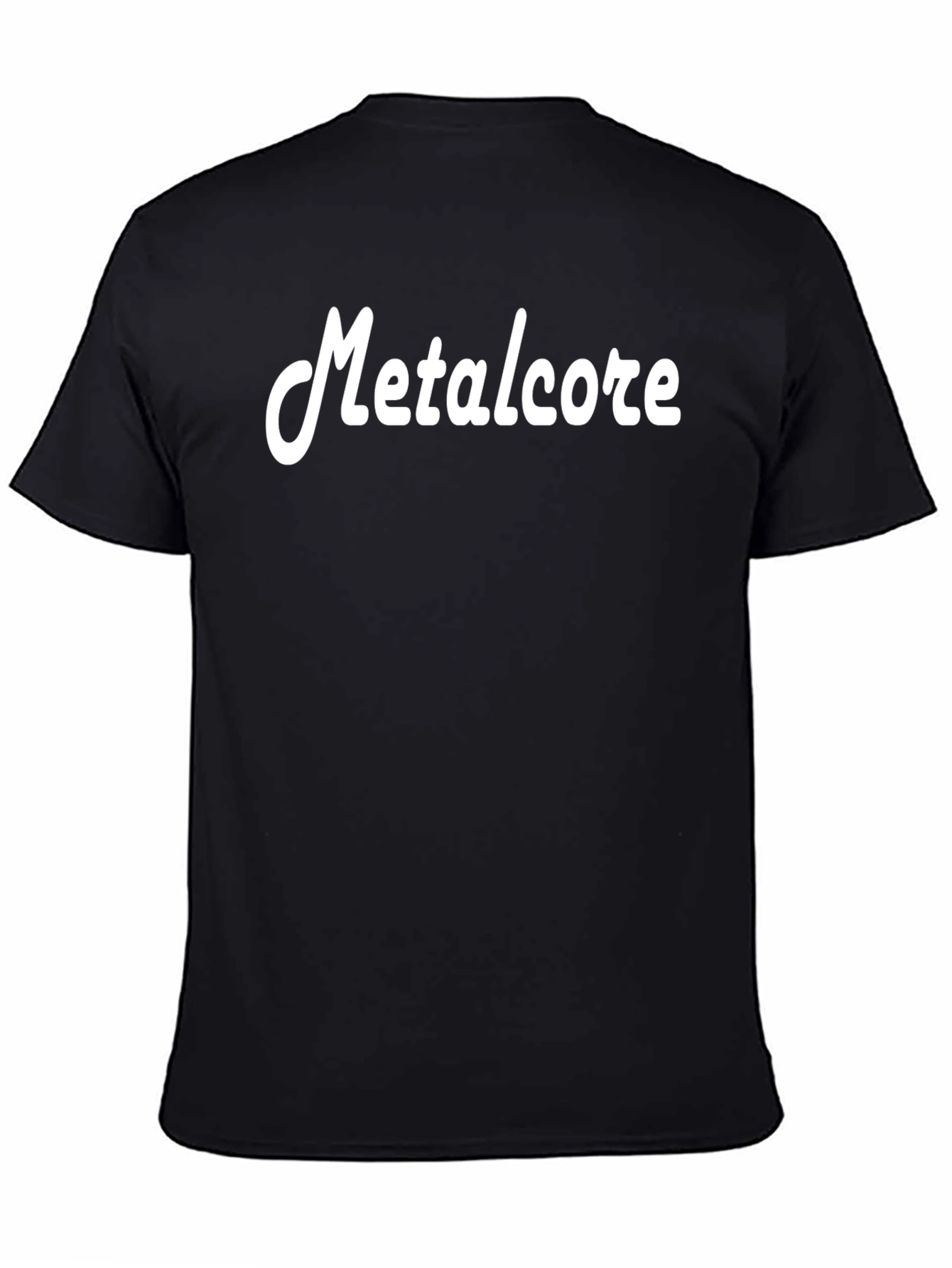 Metalcore Graphic Tee - Black Cotton T-Shirt