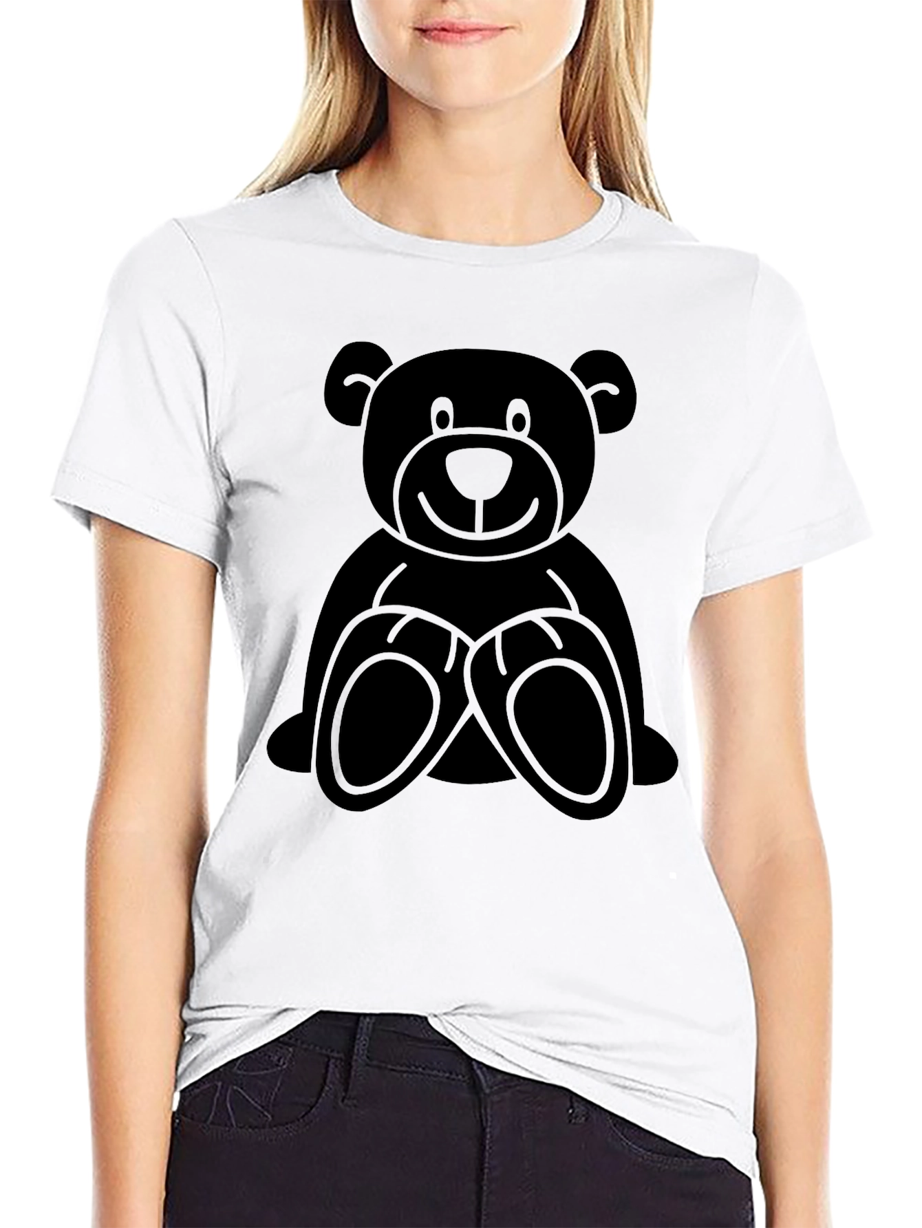 Black Bear Graphic T-Shirt - Casual Style