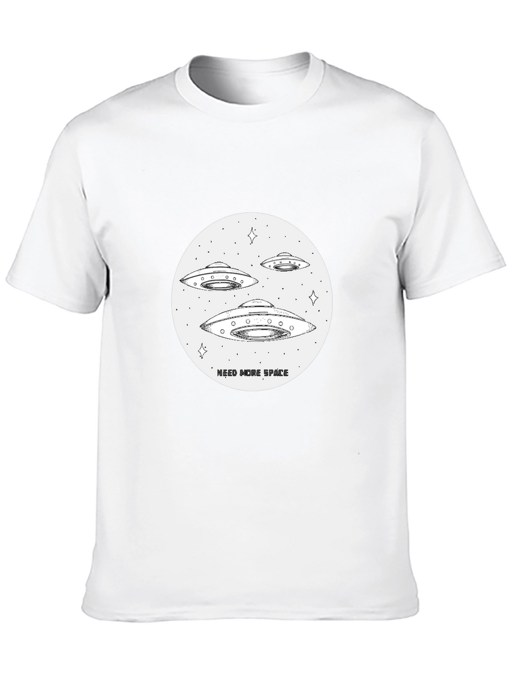 Need More Space UFO T-Shirt - Black