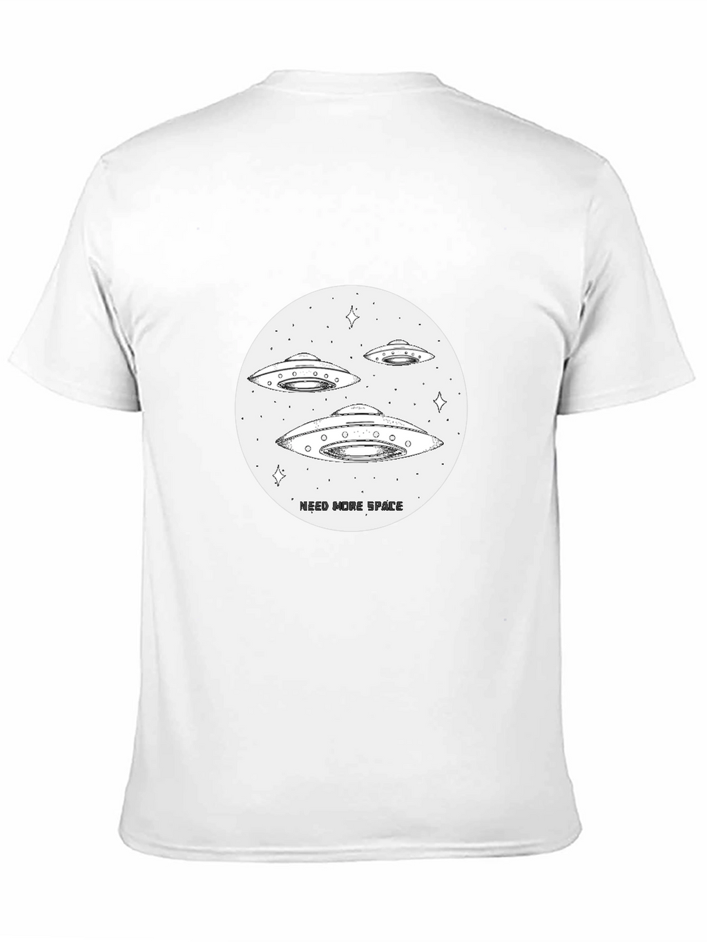 Need More Space UFO T-Shirt - Black