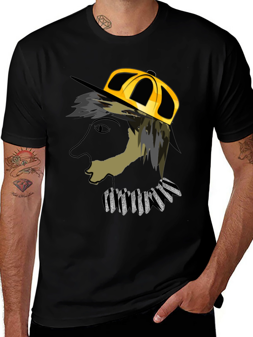King Graphic Black T-Shirt