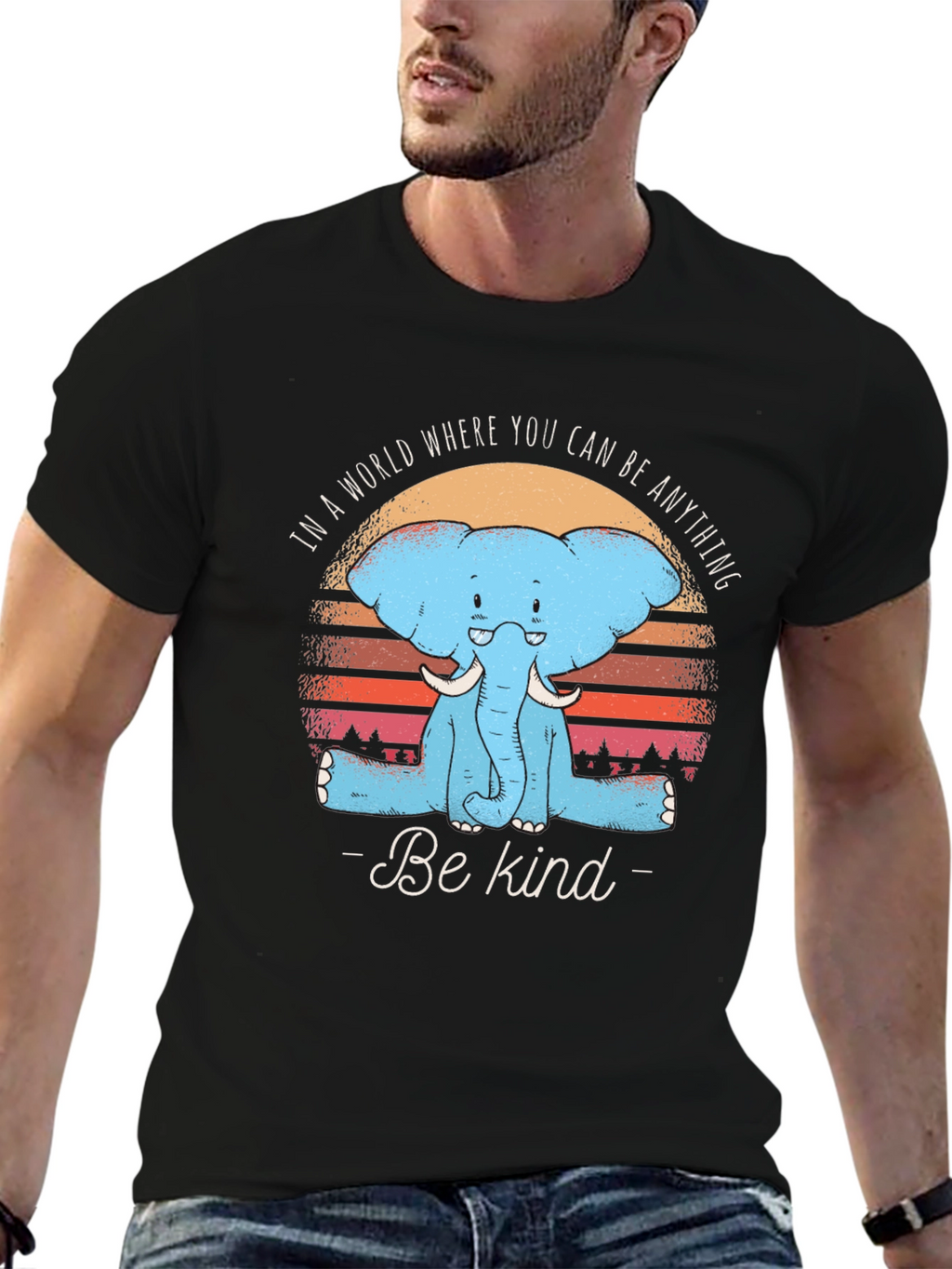 Be Kind Elephant Graphic Tee