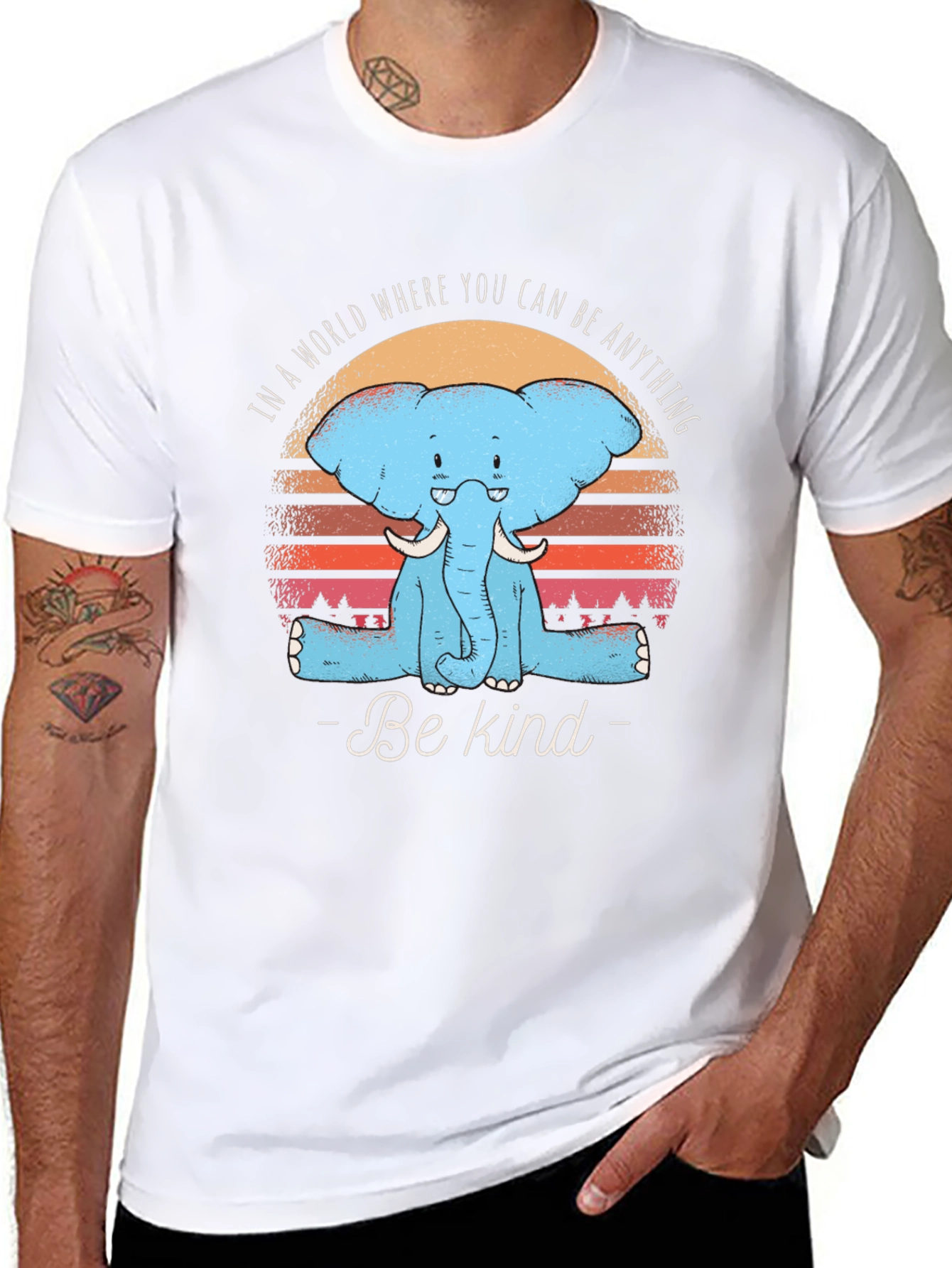 Be Kind Elephant Graphic Tee