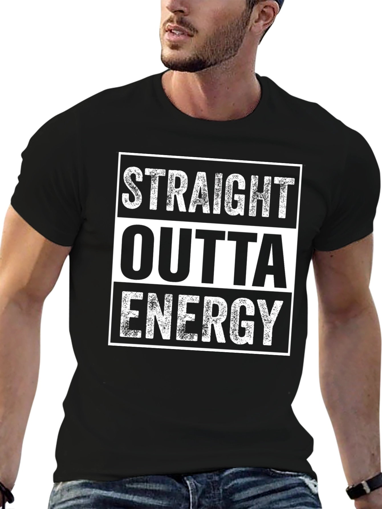 Straight Outta Energy T-Shirt - Funny Graphic Tee