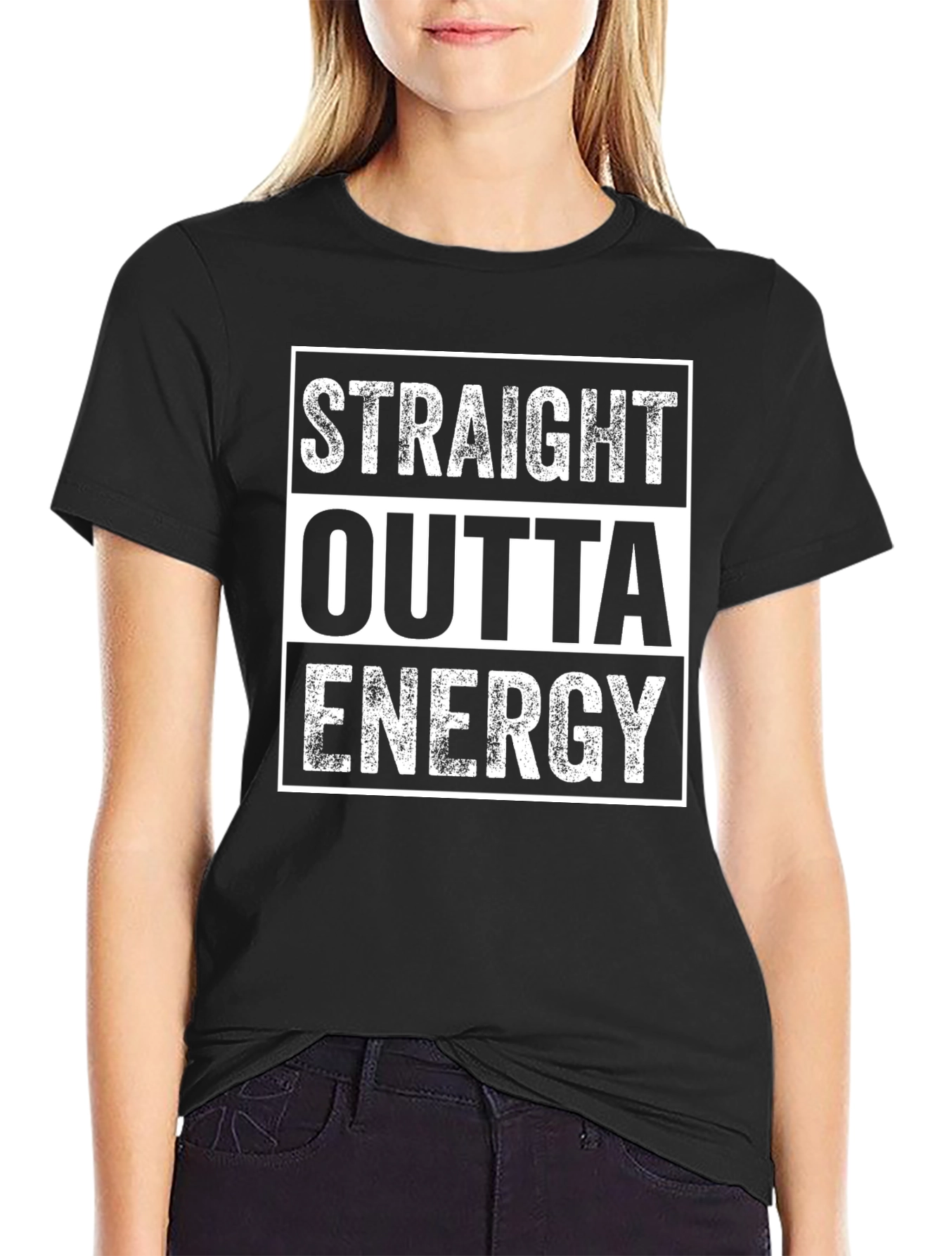 Straight Outta Energy T-Shirt - Funny Graphic Tee