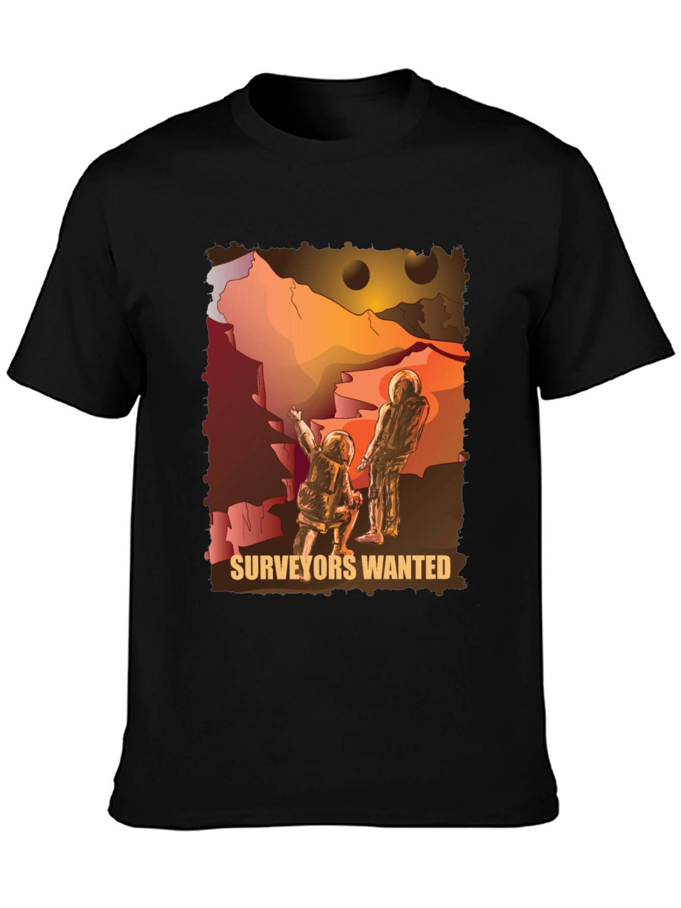 Surveyors Wanted Graphic Tee - Space Exploration T-Shirt