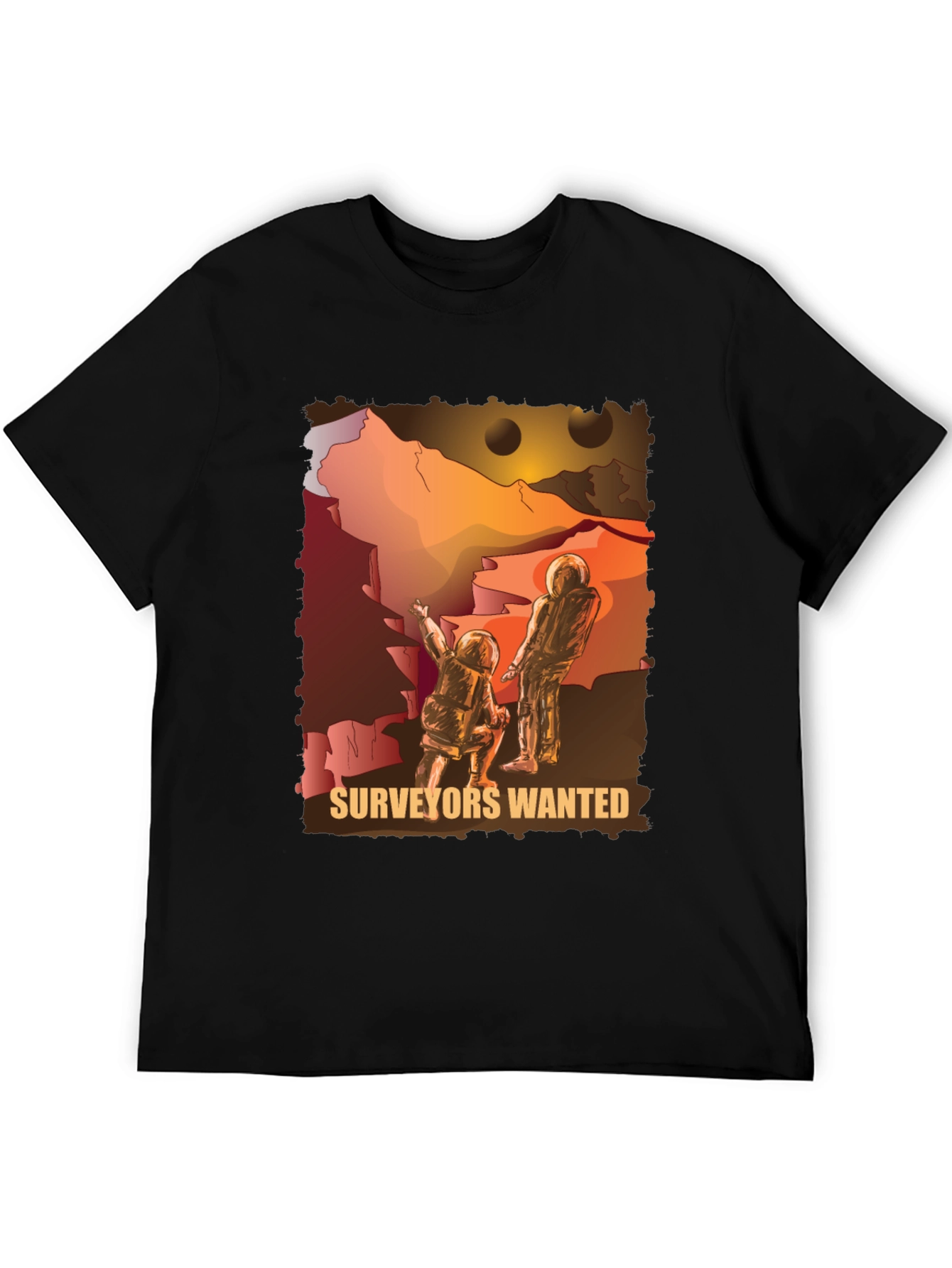 Surveyors Wanted Graphic Tee - Space Exploration T-Shirt
