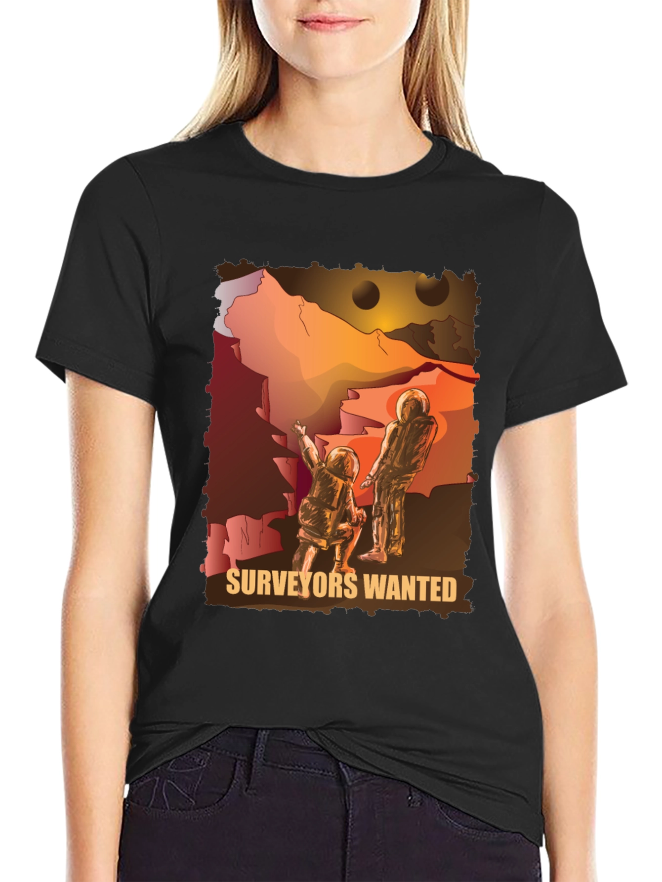 Surveyors Wanted Graphic Tee - Space Exploration T-Shirt
