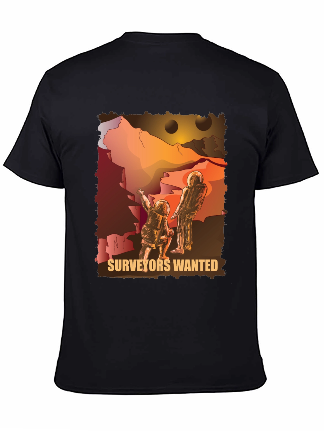 Surveyors Wanted Graphic Tee - Space Exploration T-Shirt