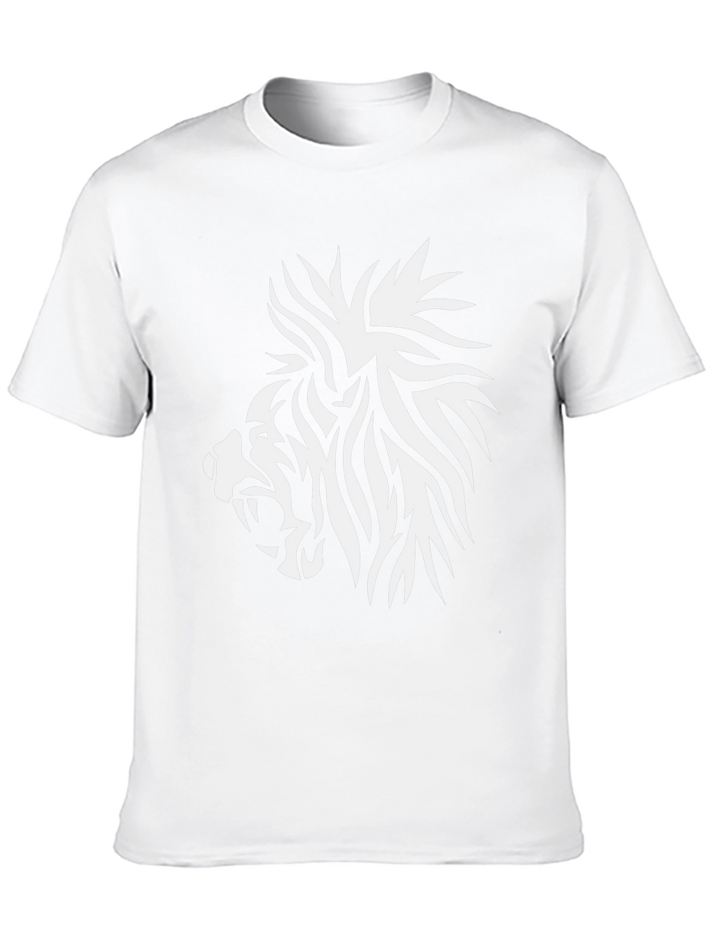 Lion Graphic Tee - Black Cotton Comfort