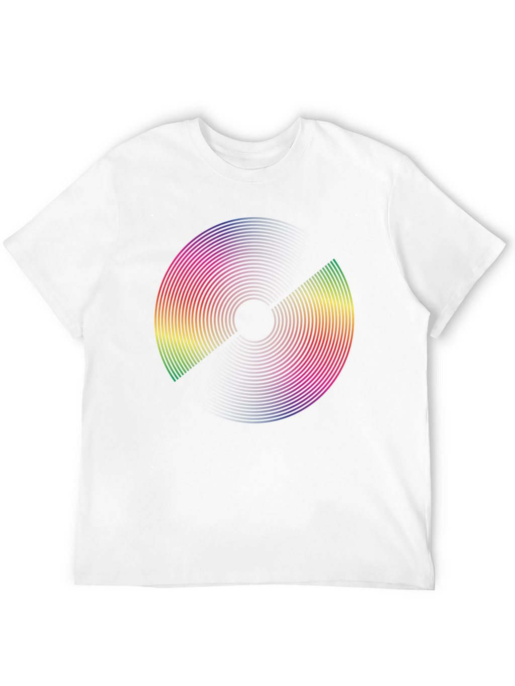 Retro Rainbow Disc Graphic Tee