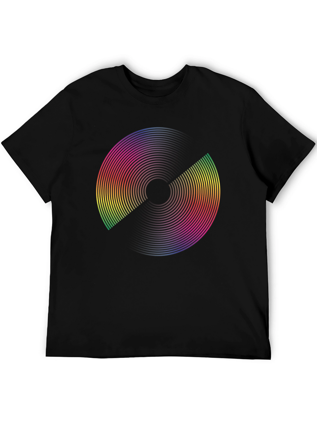 Retro Rainbow Disc Graphic Tee