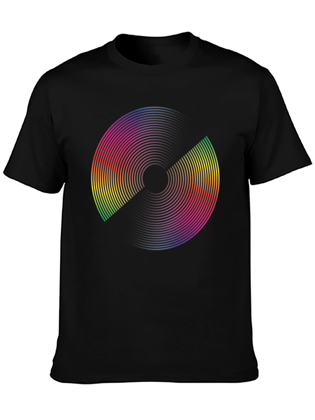 Retro Rainbow Disc Graphic Tee