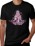 Nature Meditation T-Shirt - Floral Yoga Design