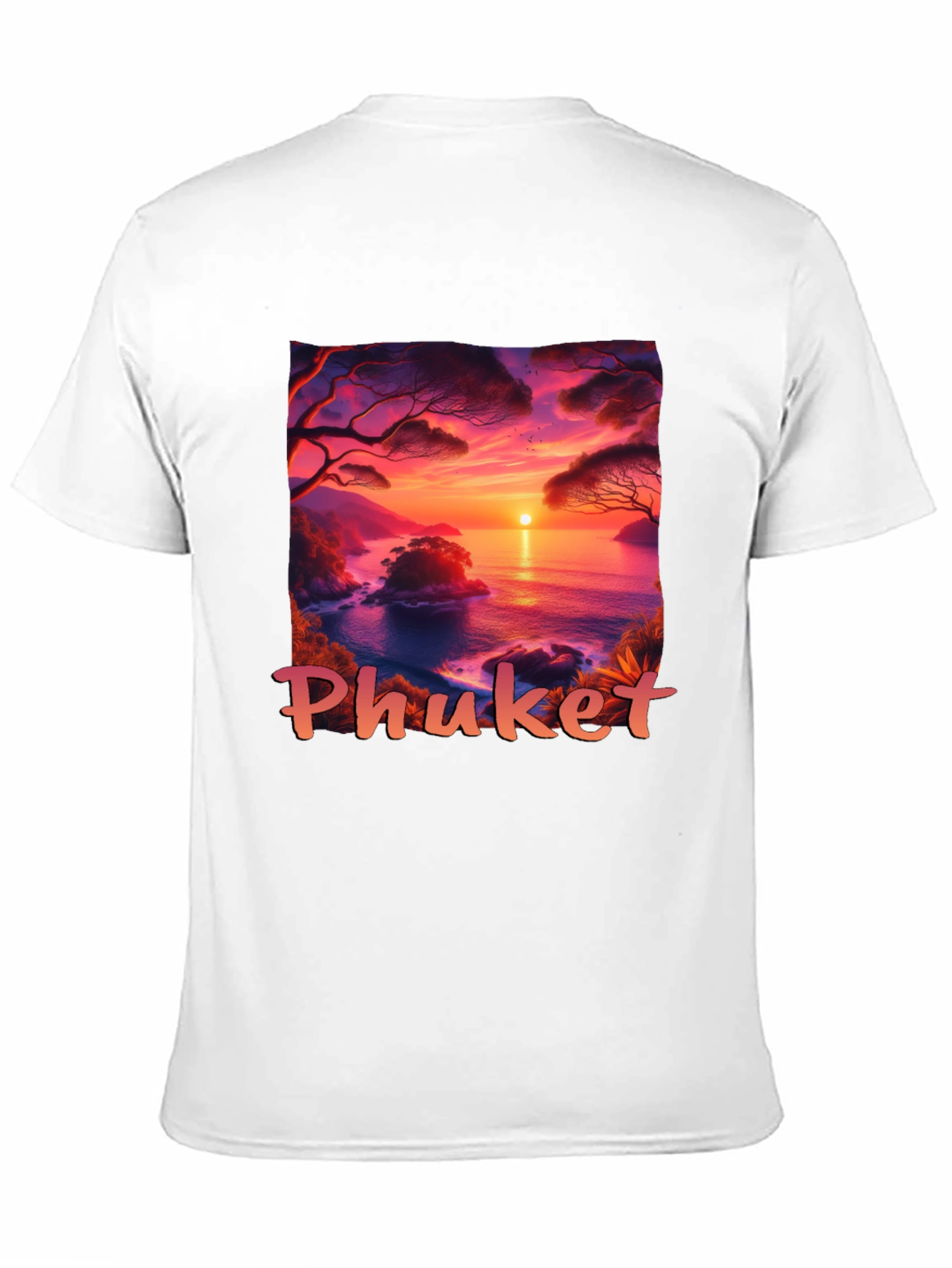 Phuket Sunset T-Shirt - Tropical Island Vibes