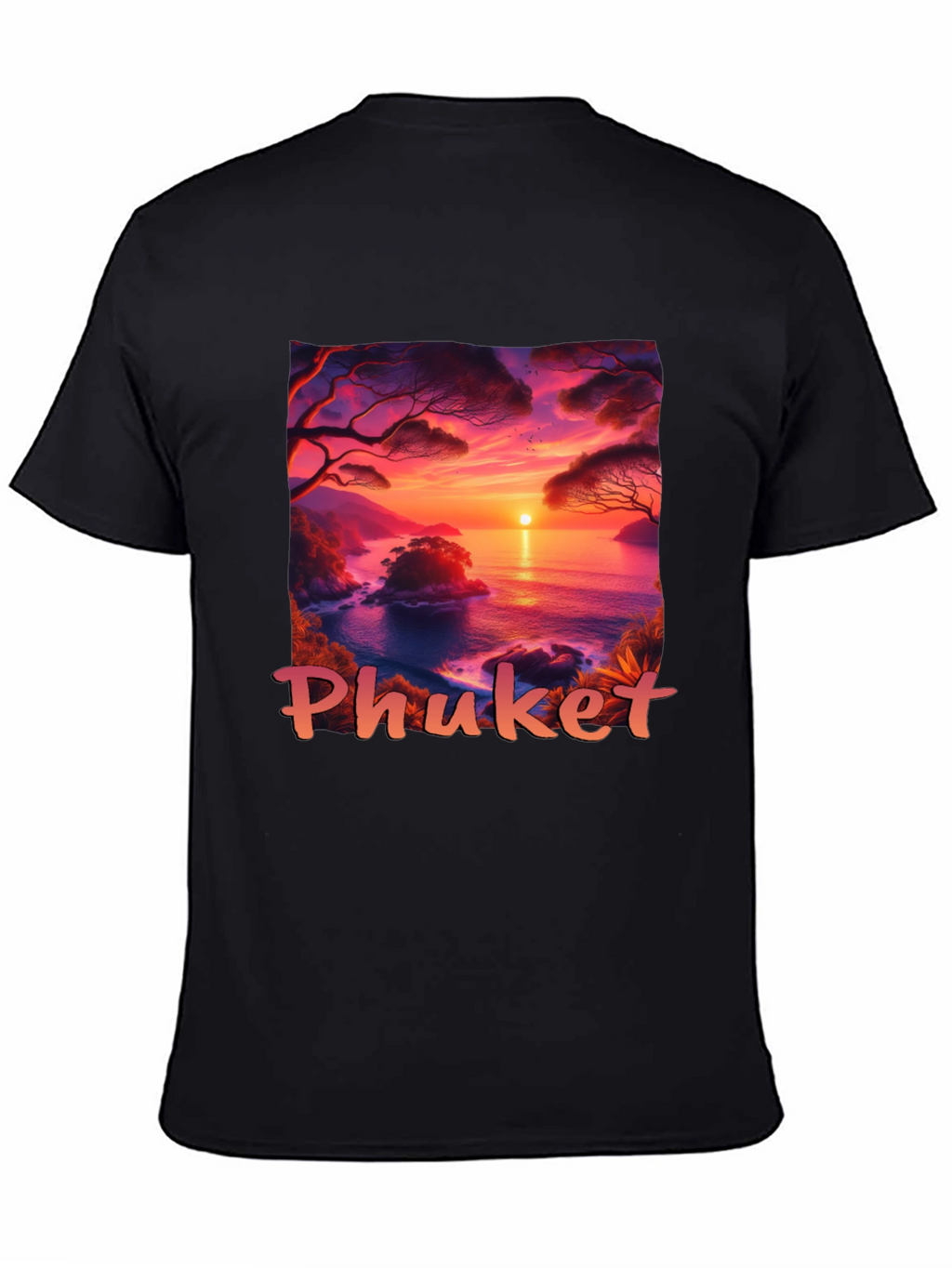 Phuket Sunset T-Shirt - Tropical Island Vibes