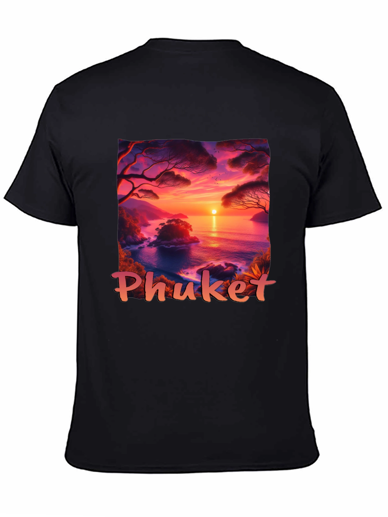 Phuket Sunset T-Shirt - Tropical Island Vibes