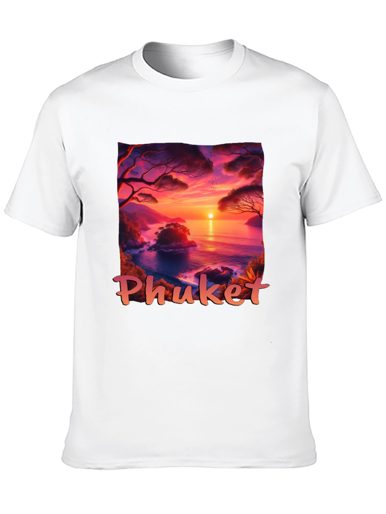 Phuket Sunset T-Shirt - Tropical Island Vibes