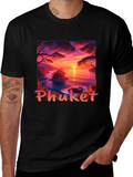 Phuket Sunset T-Shirt - Tropical Island Vibes