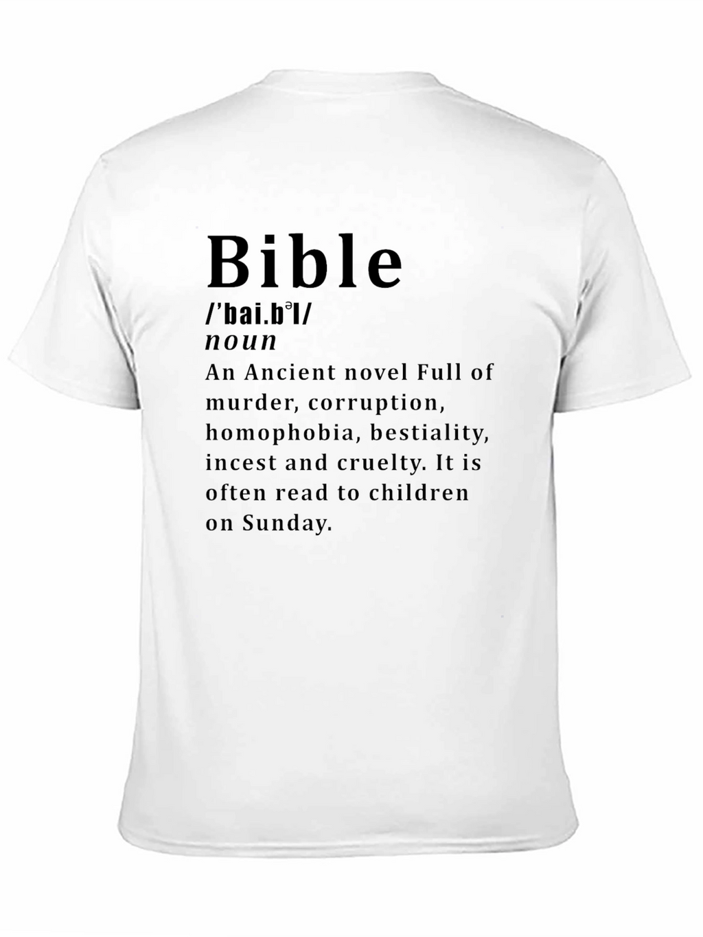 Bible Definition Novelty Graphic T-Shirt