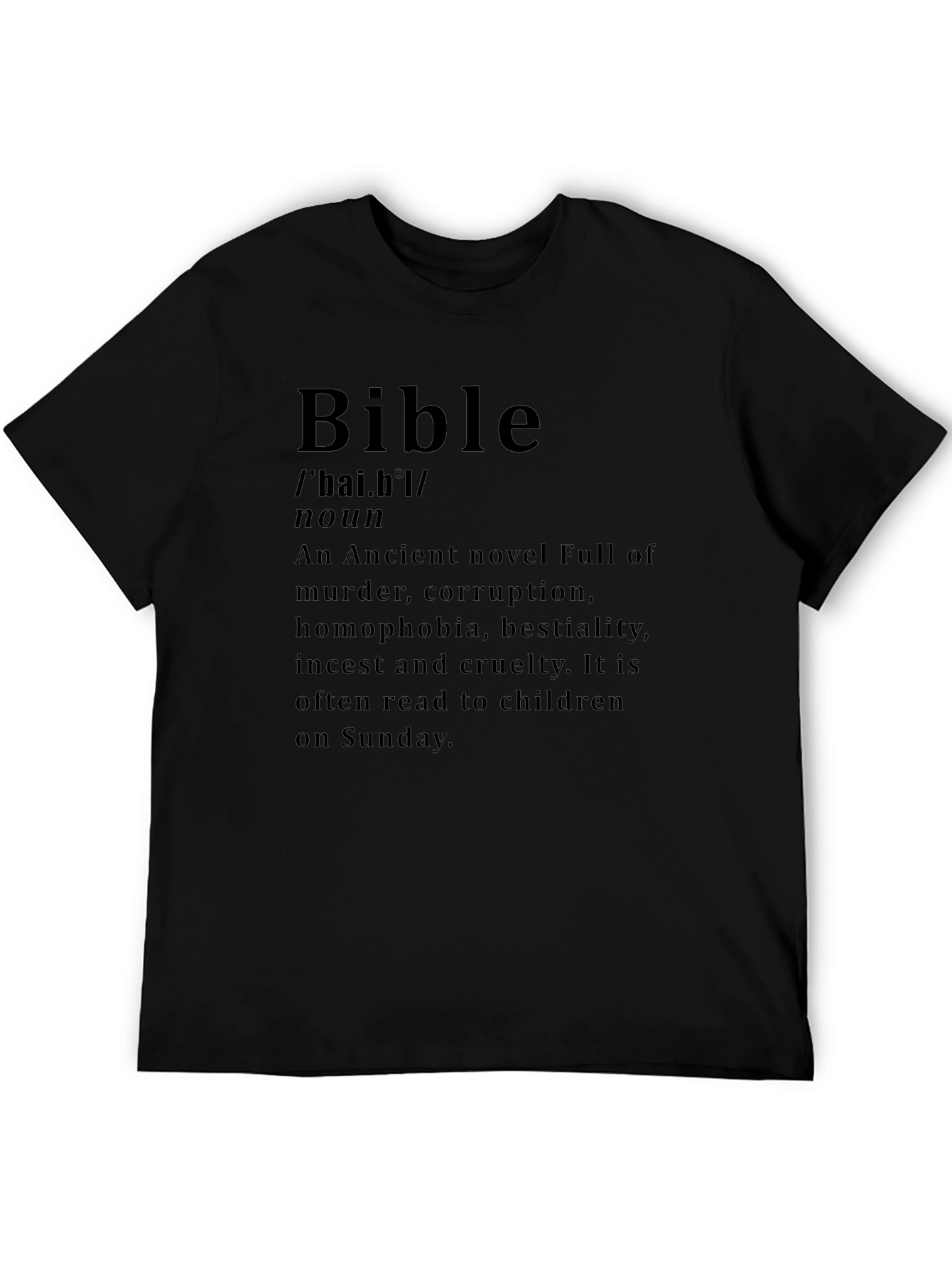 Bible Definition Novelty Graphic T-Shirt