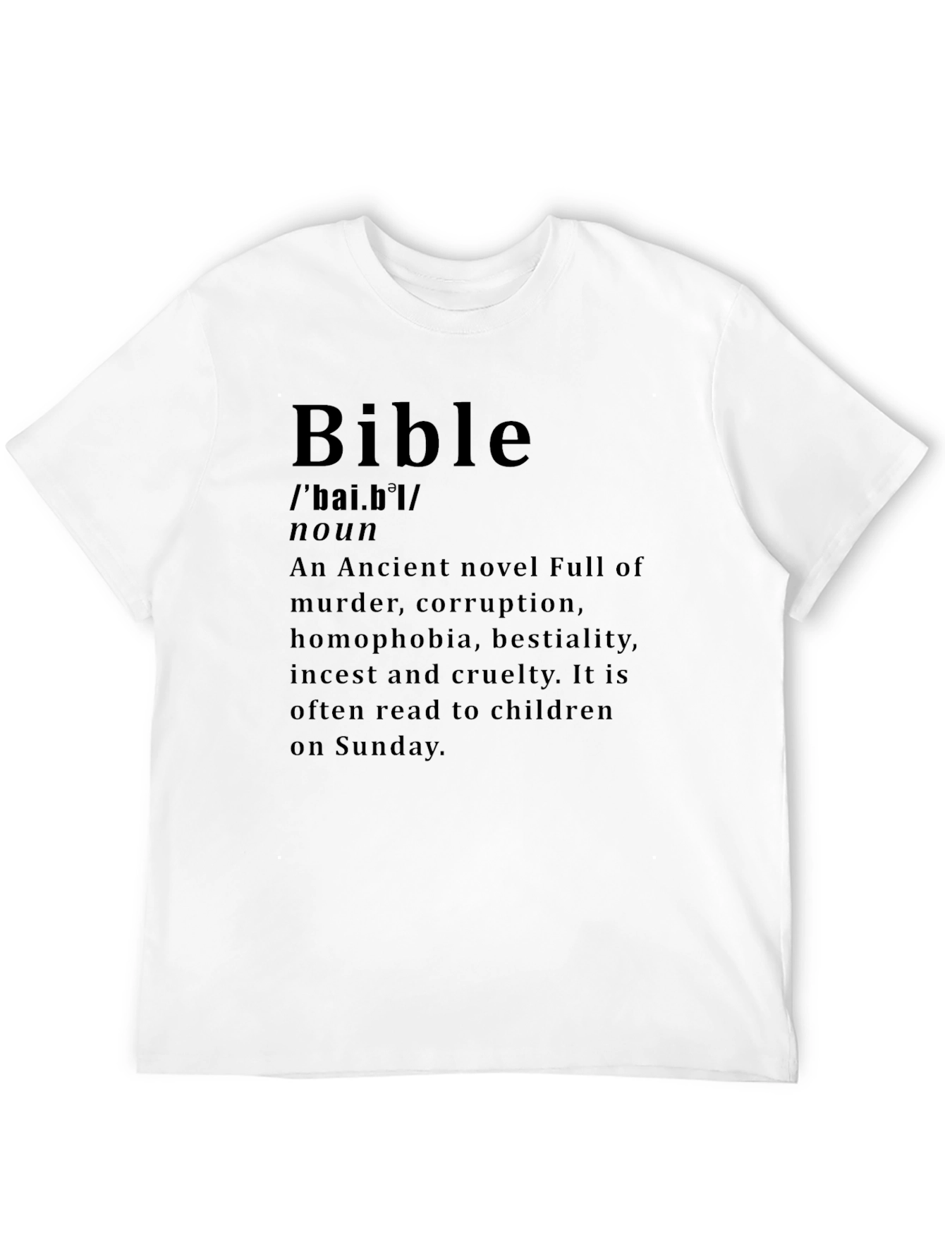 Bible Definition Novelty Graphic T-Shirt
