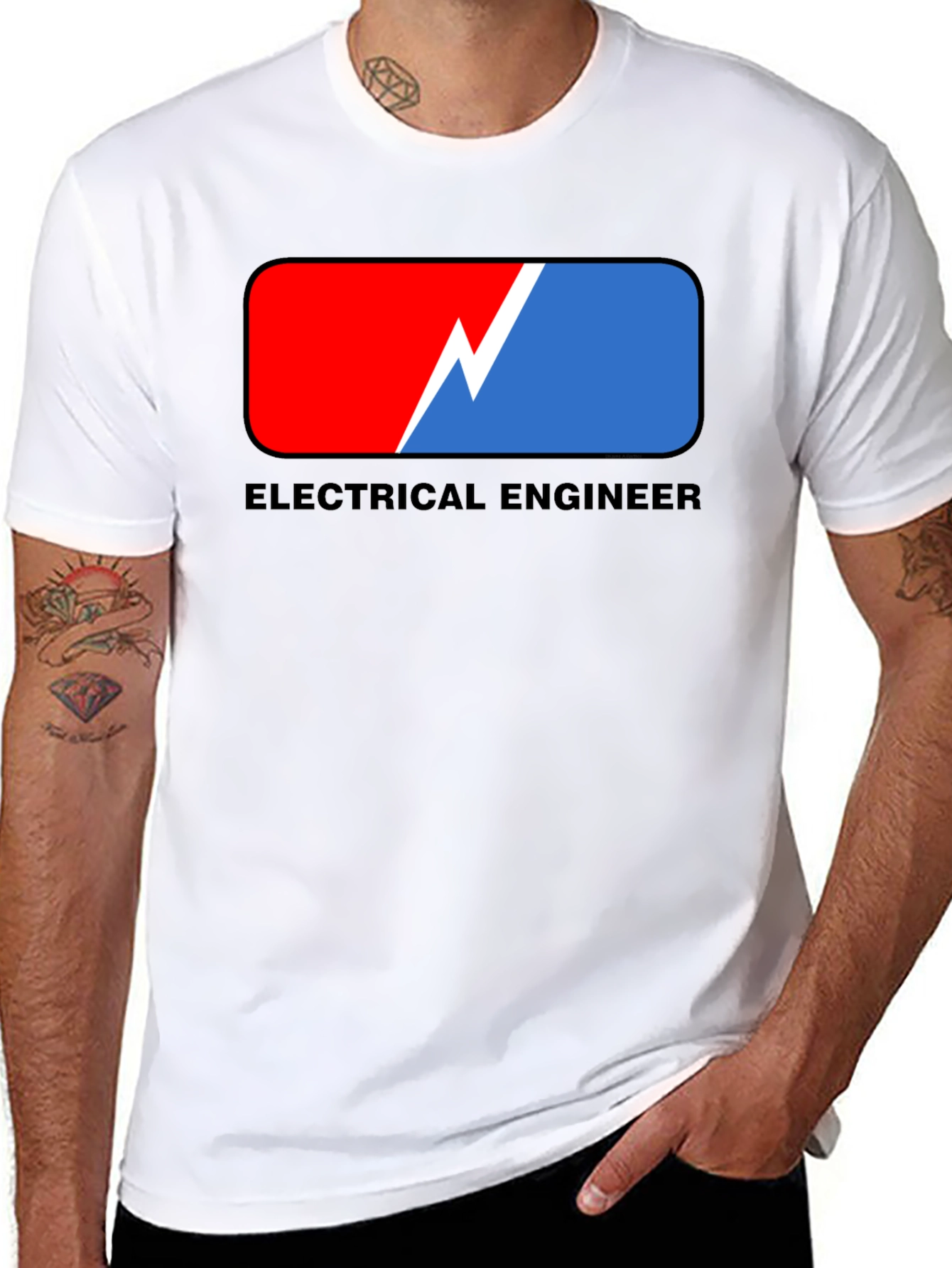 Electrical Engineer Graphic Tee - Black