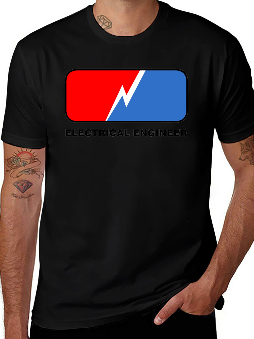 Electrical Engineer Graphic Tee - Black