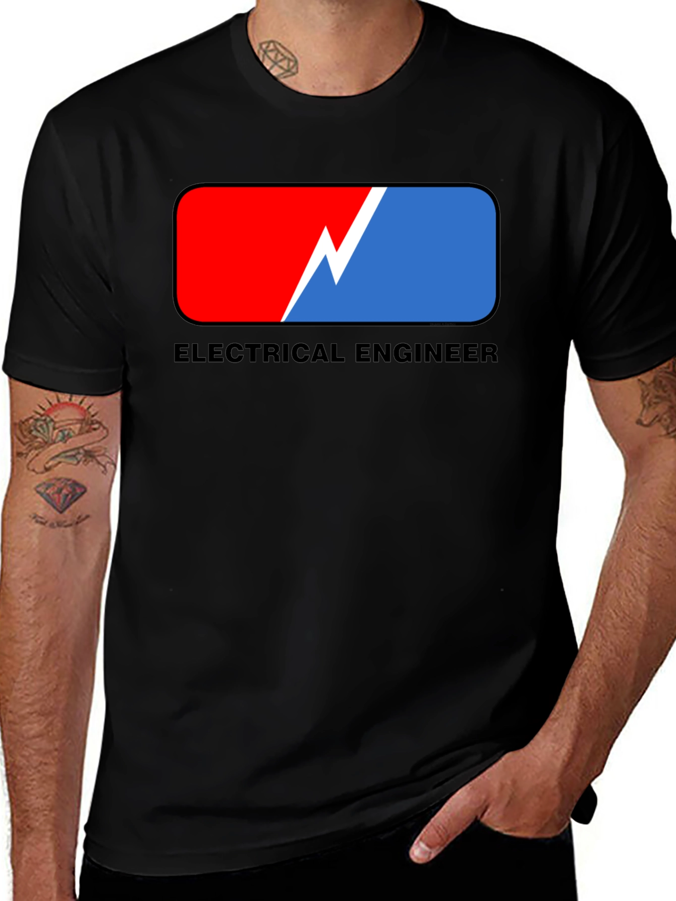 Electrical Engineer Graphic Tee - Black
