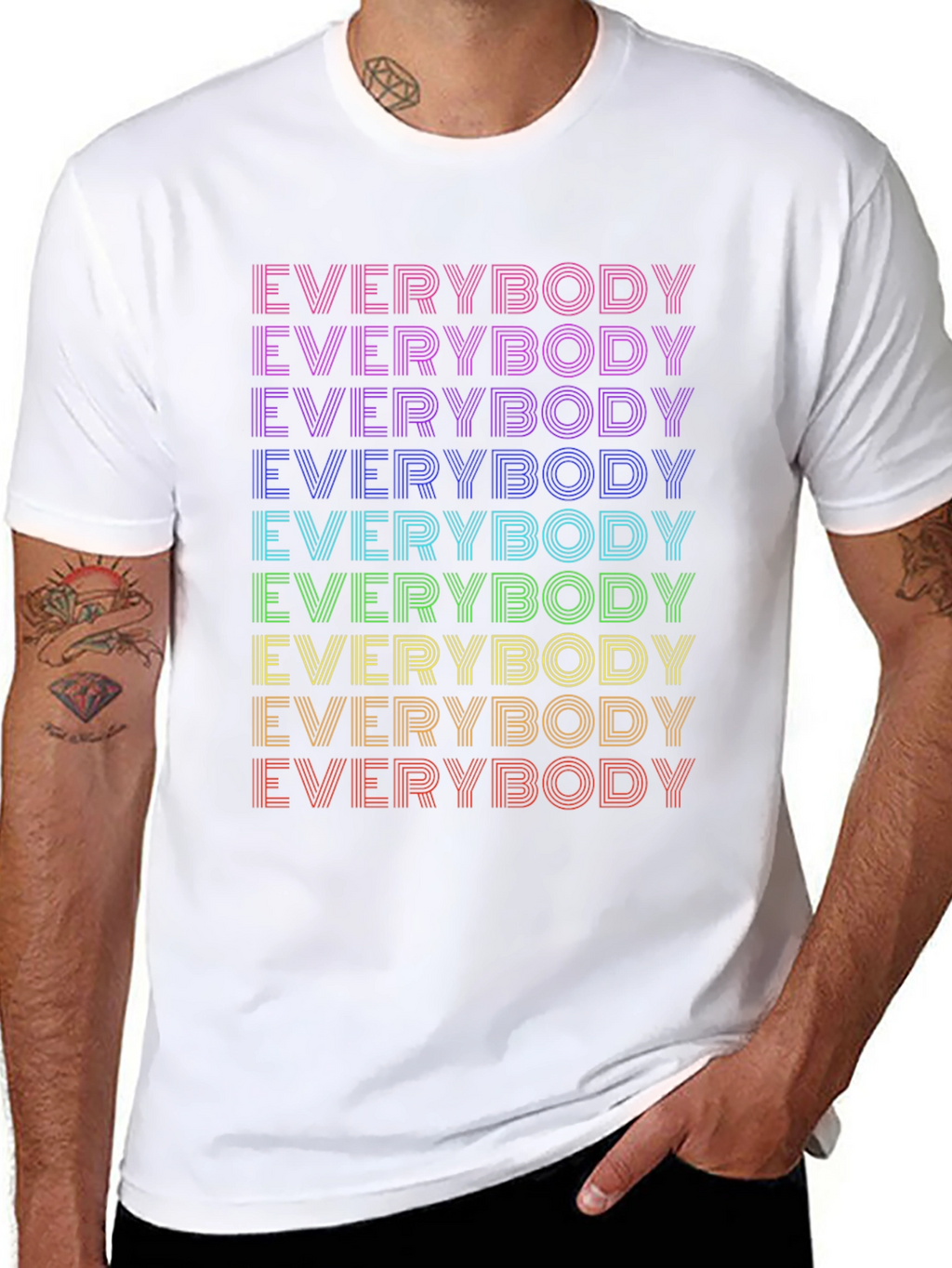 Everybody Retro Rainbow T-Shirt