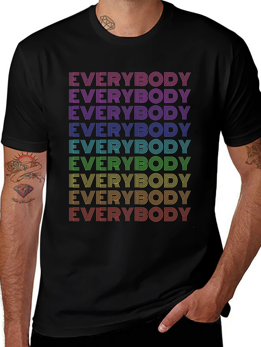Everybody Retro Rainbow T-Shirt