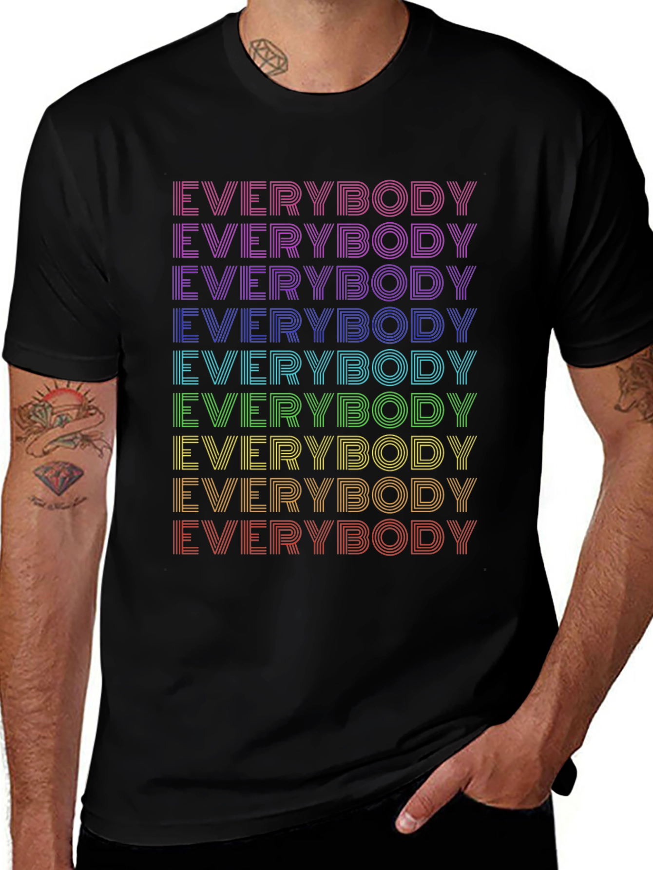 Everybody Retro Rainbow T-Shirt