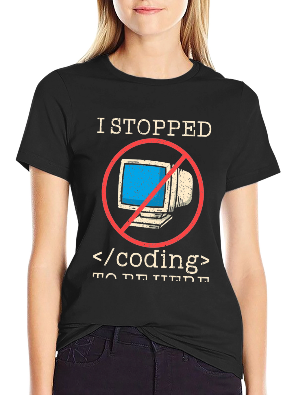 I Stopped Coding T-Shirt - Funny Programmer Tee