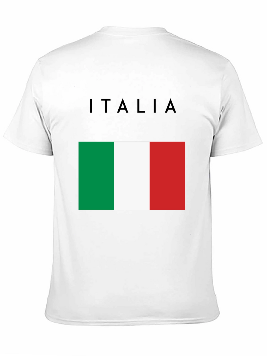 Italy Flag Graphic T-Shirt - Black Casual Tee
