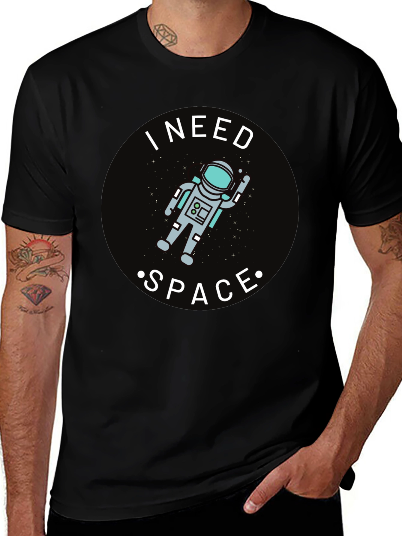 I Need Space Astronaut Graphic T-Shirt