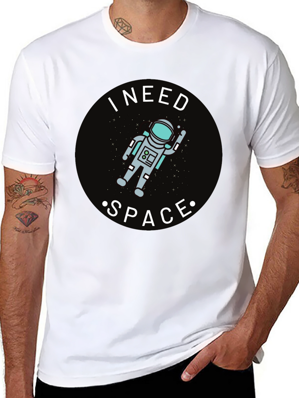 I Need Space Astronaut Graphic T-Shirt