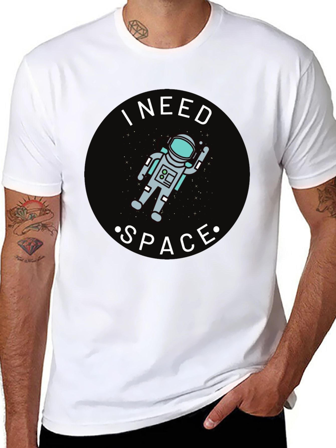 I Need Space Astronaut Graphic T-Shirt