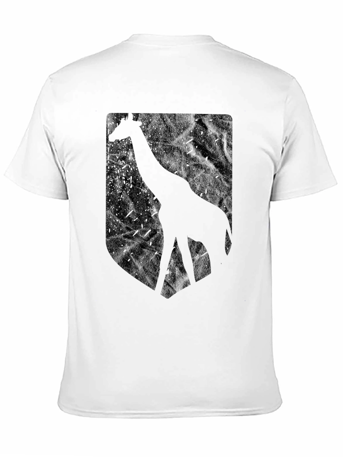 Giraffe Silhouette Graphic Tee - Black T-Shirt
