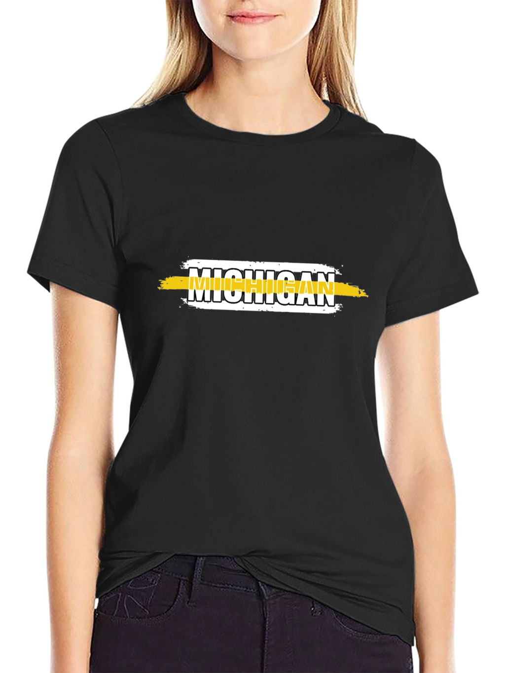 Michigan Graphic T-Shirt - Black Tee