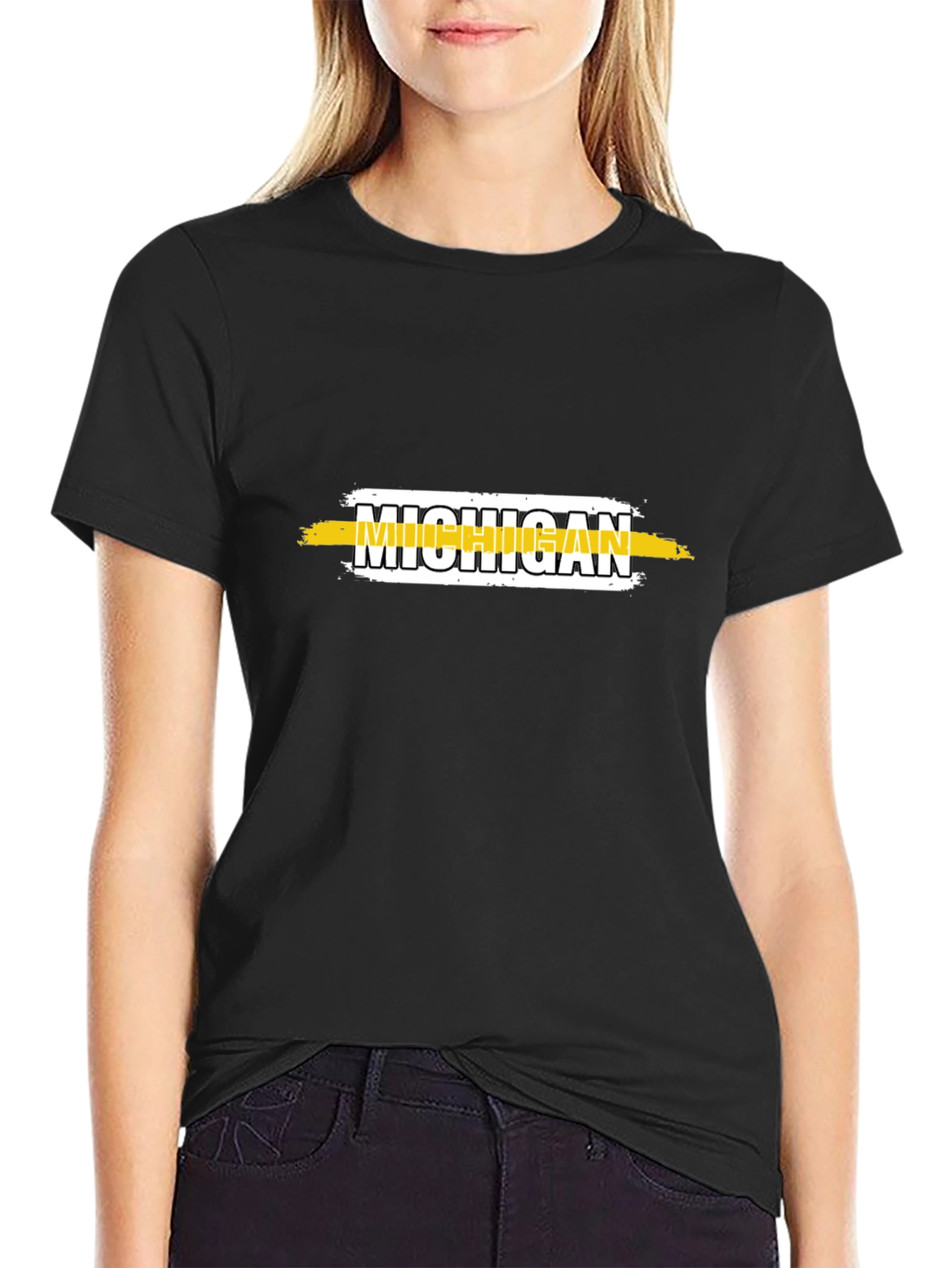 Michigan Graphic T-Shirt - Black Tee
