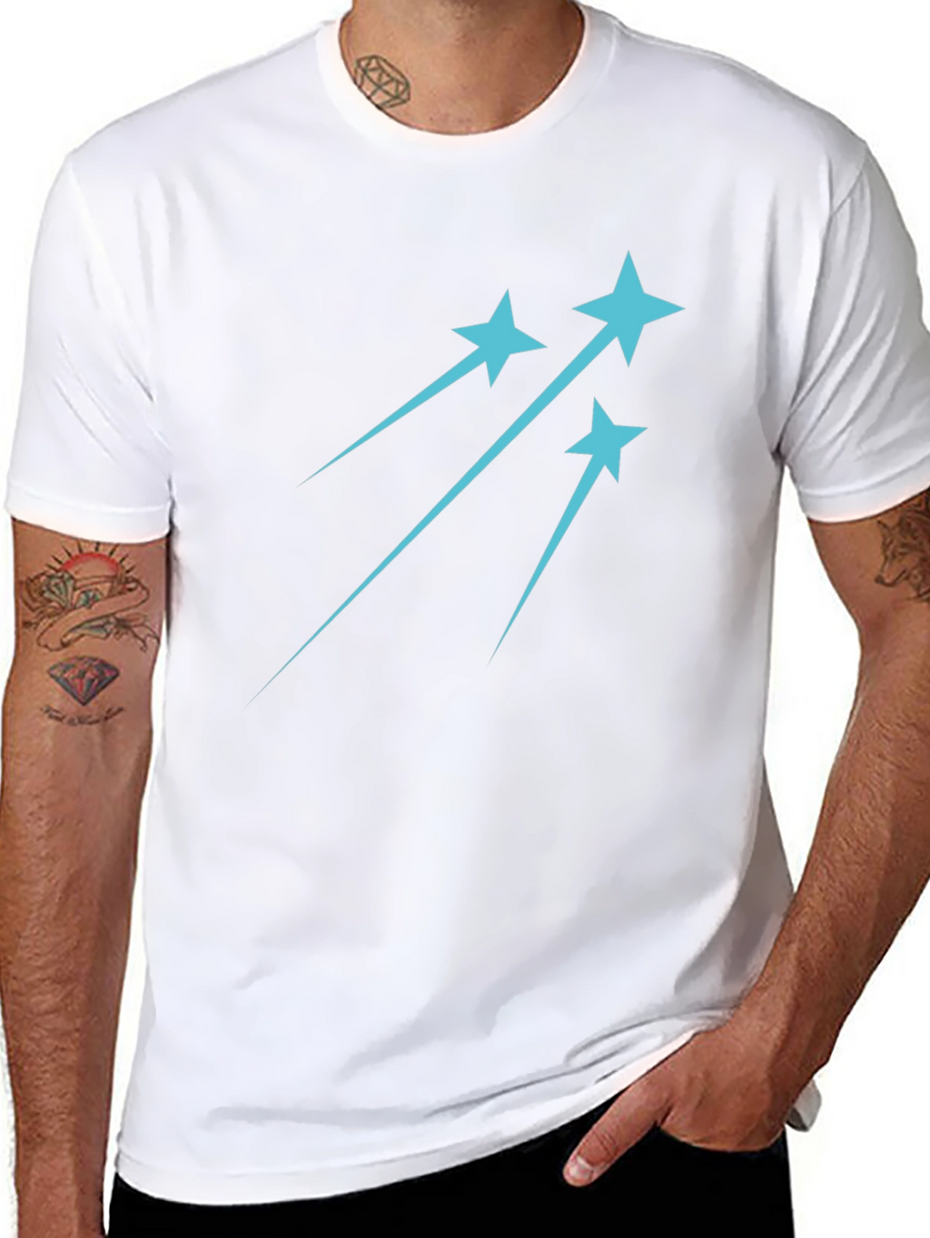 Shooting Star Graphic Tee - Trendy Casual Style