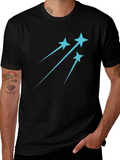 Shooting Star Graphic Tee - Trendy Casual Style