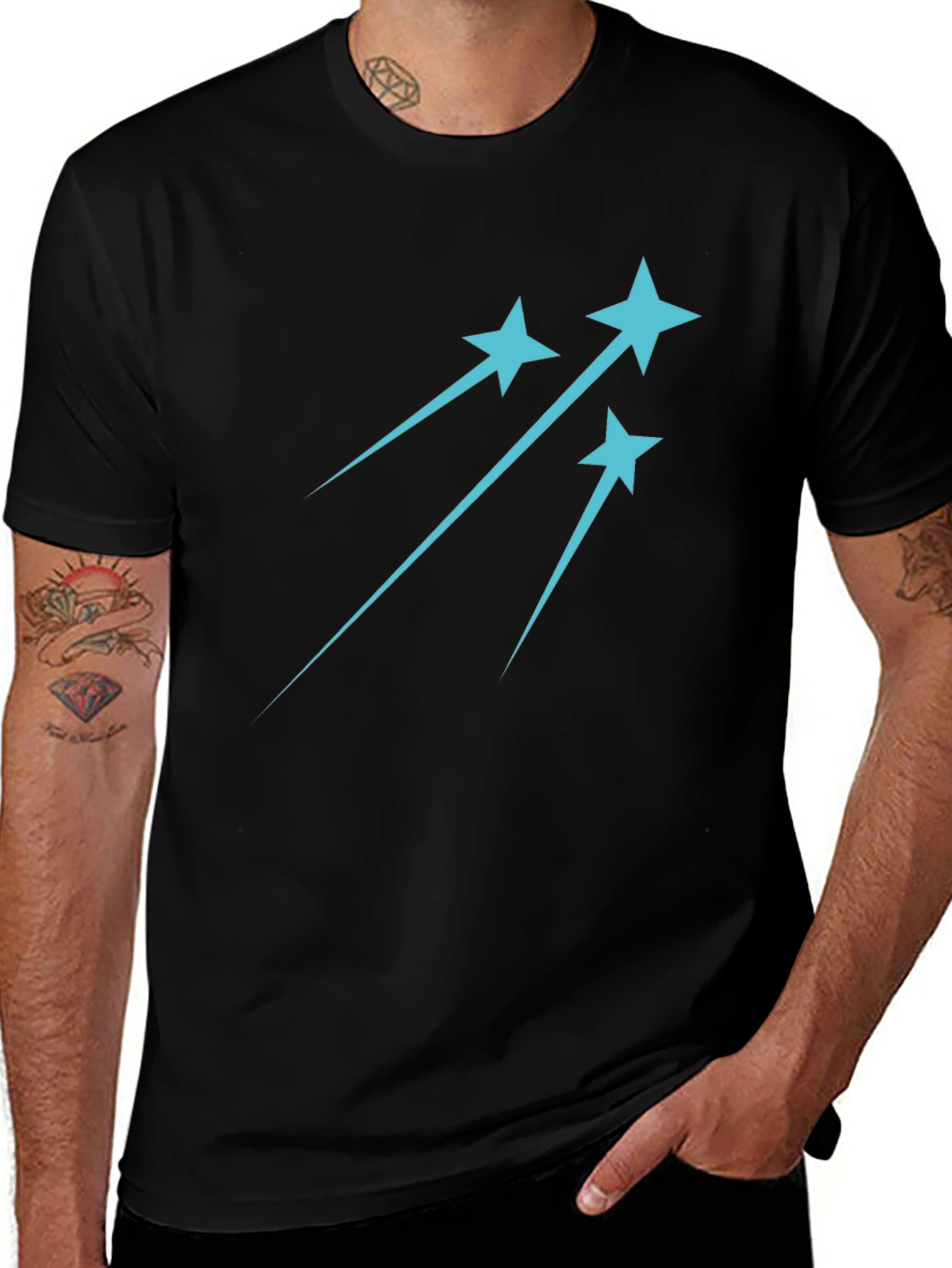 Shooting Star Graphic Tee - Trendy Casual Style