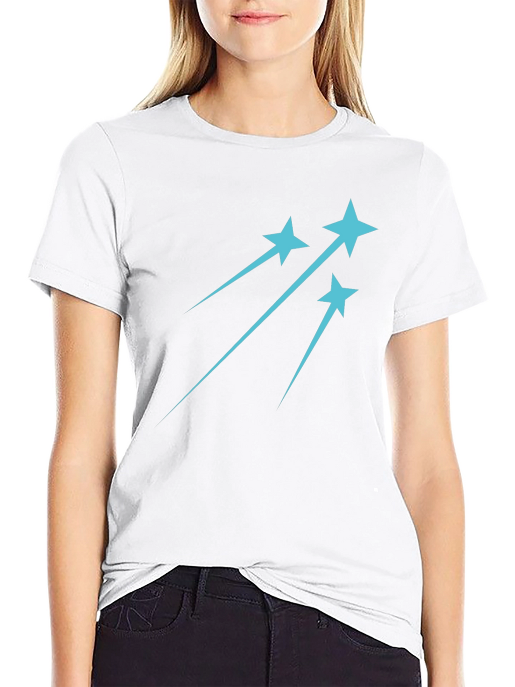Shooting Star Graphic Tee - Trendy Casual Style