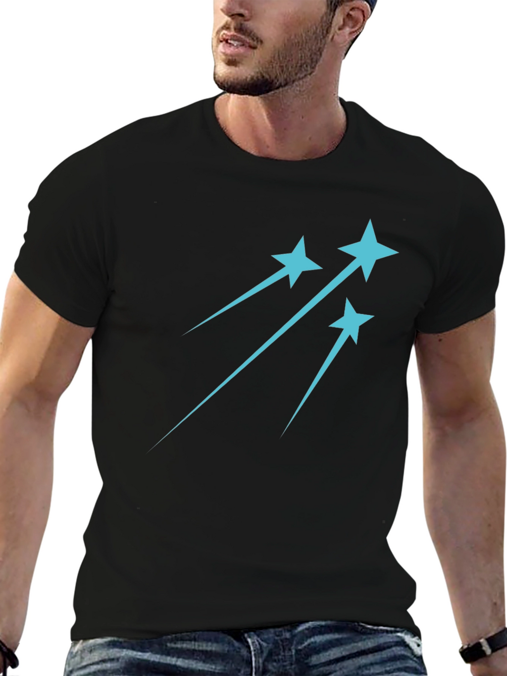 Shooting Star Graphic Tee - Trendy Casual Style