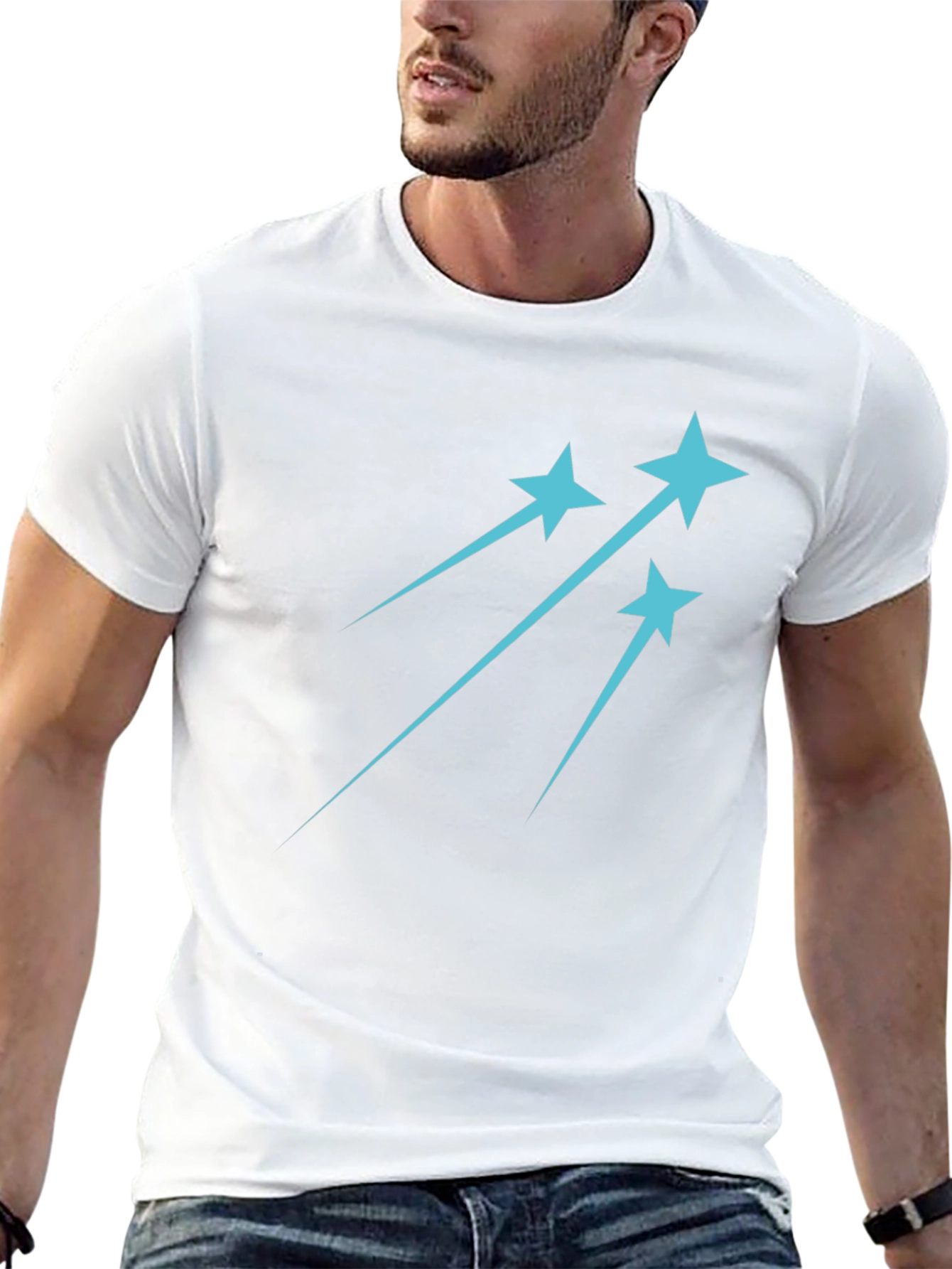 Shooting Star Graphic Tee - Trendy Casual Style