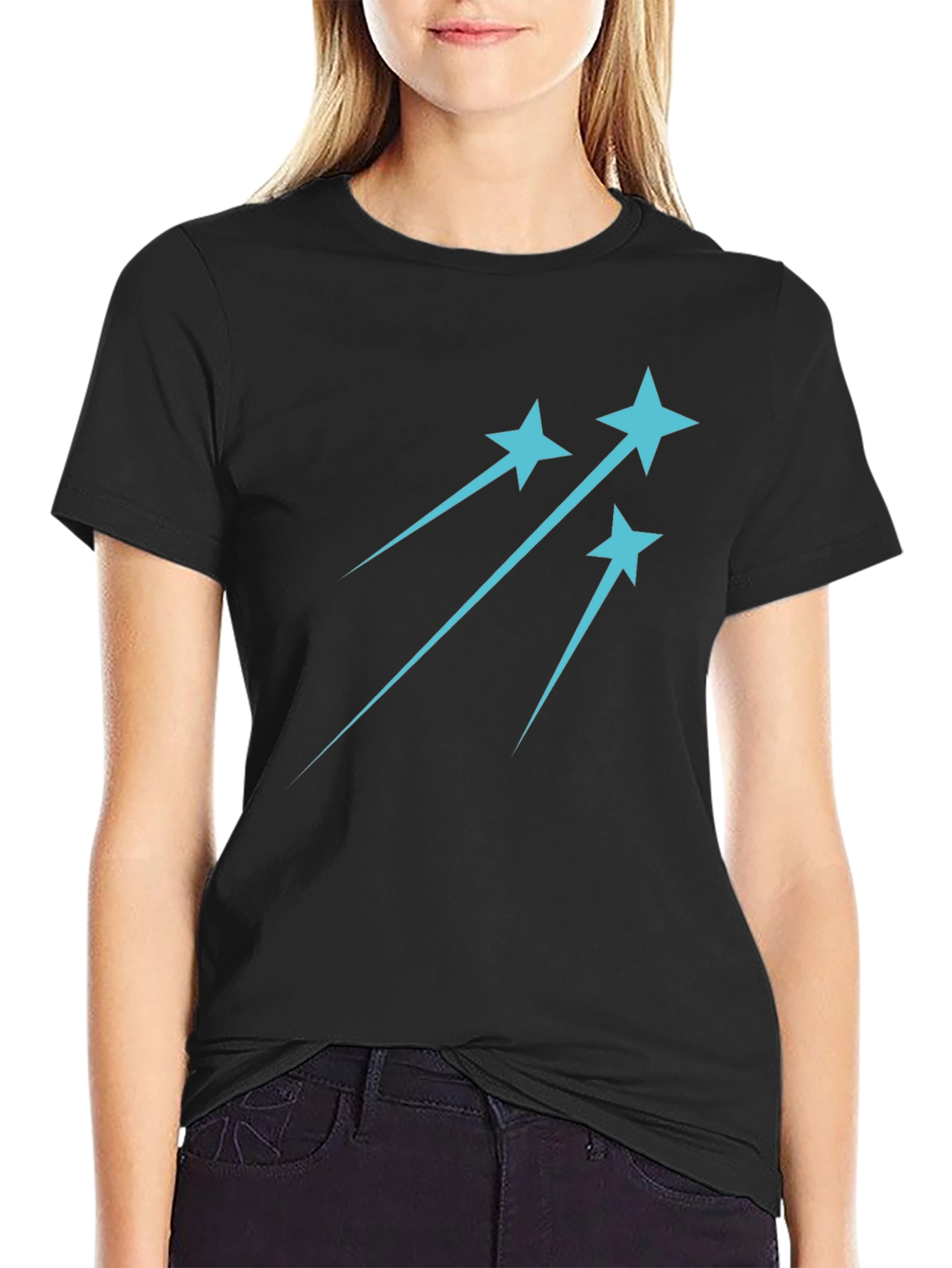 Shooting Star Graphic Tee - Trendy Casual Style