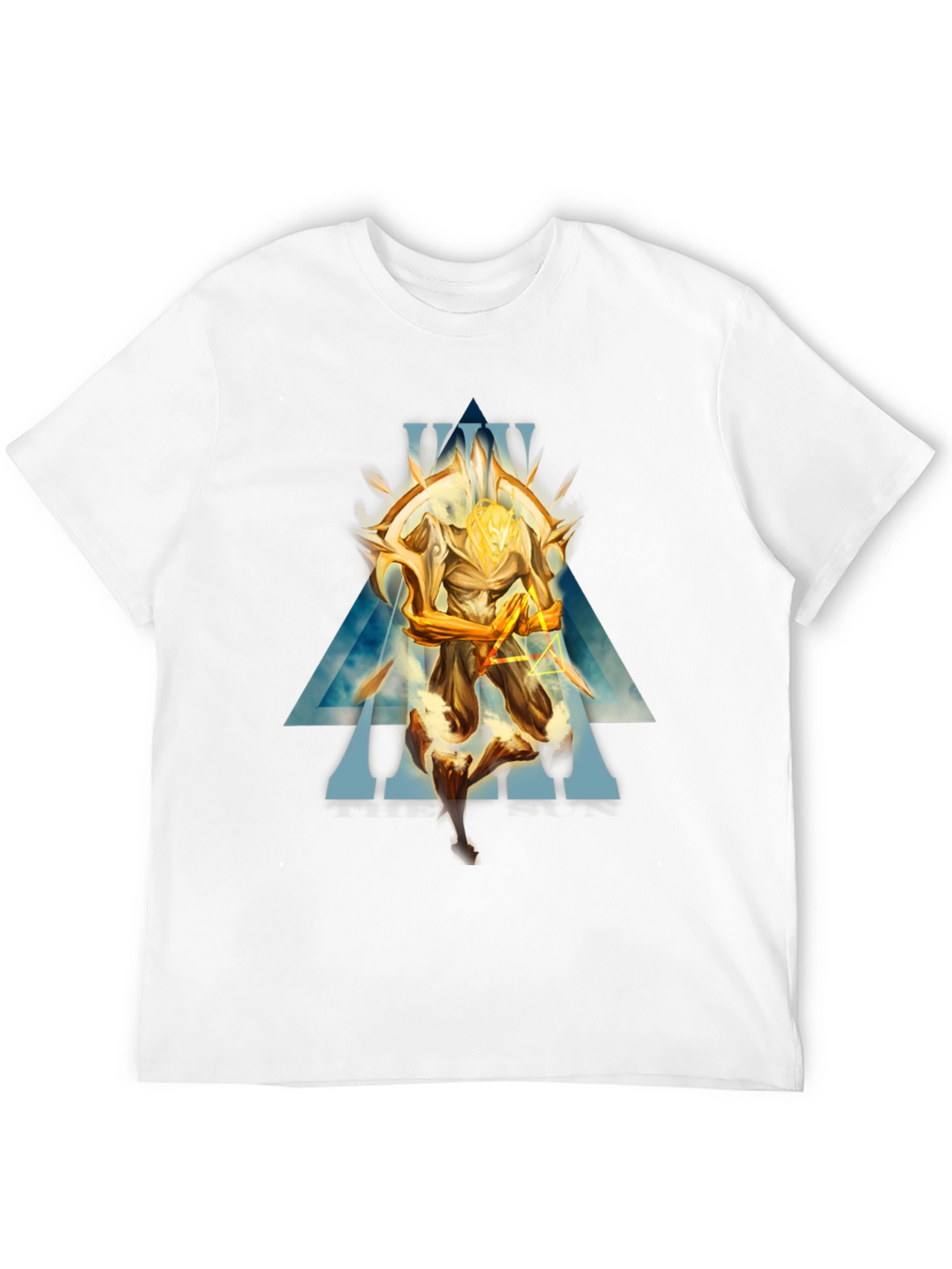 Golden Warrior Graphic Black T-Shirt