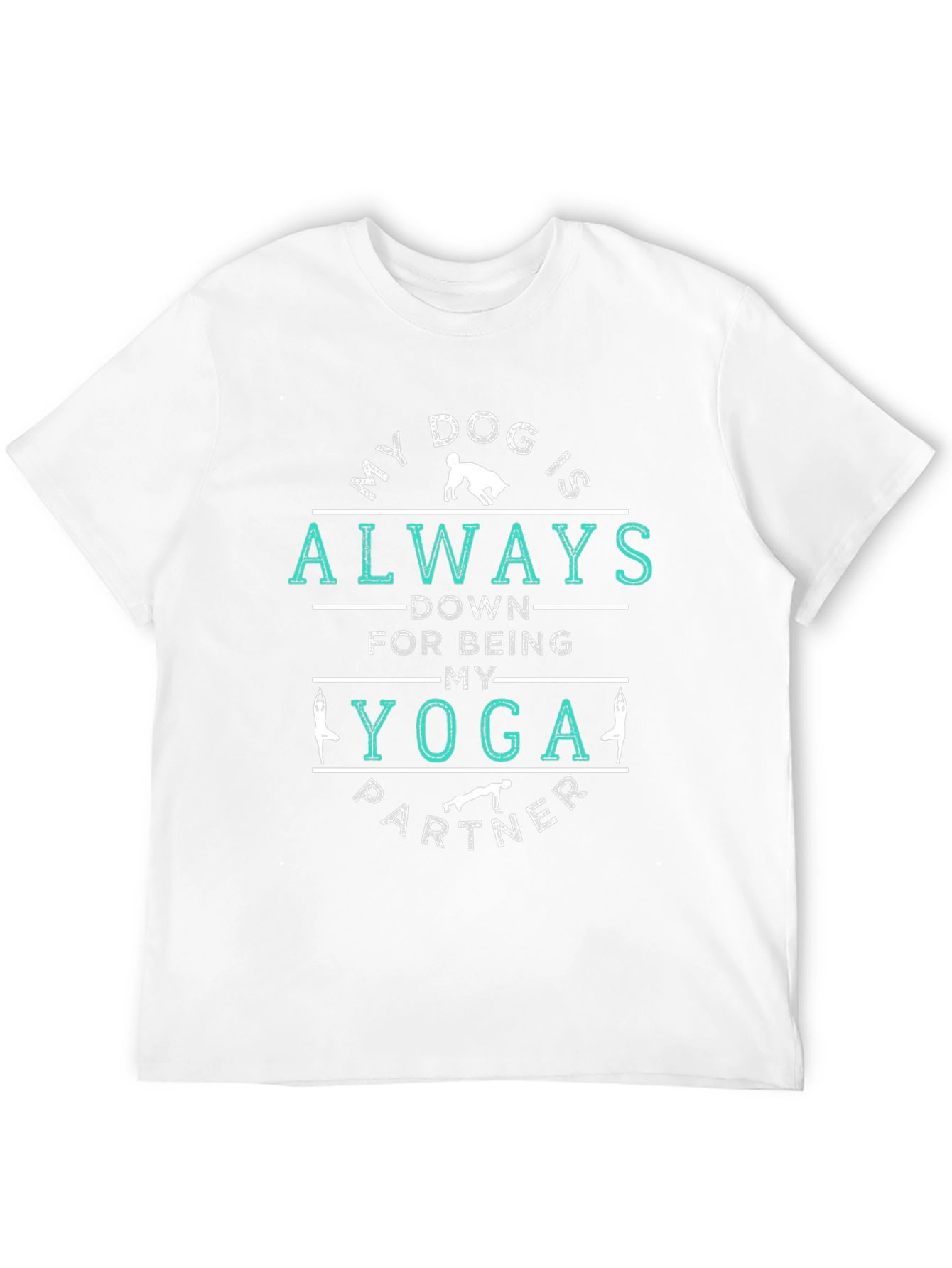 Yoga Partner Dog T-Shirt - Unisex Black Tee