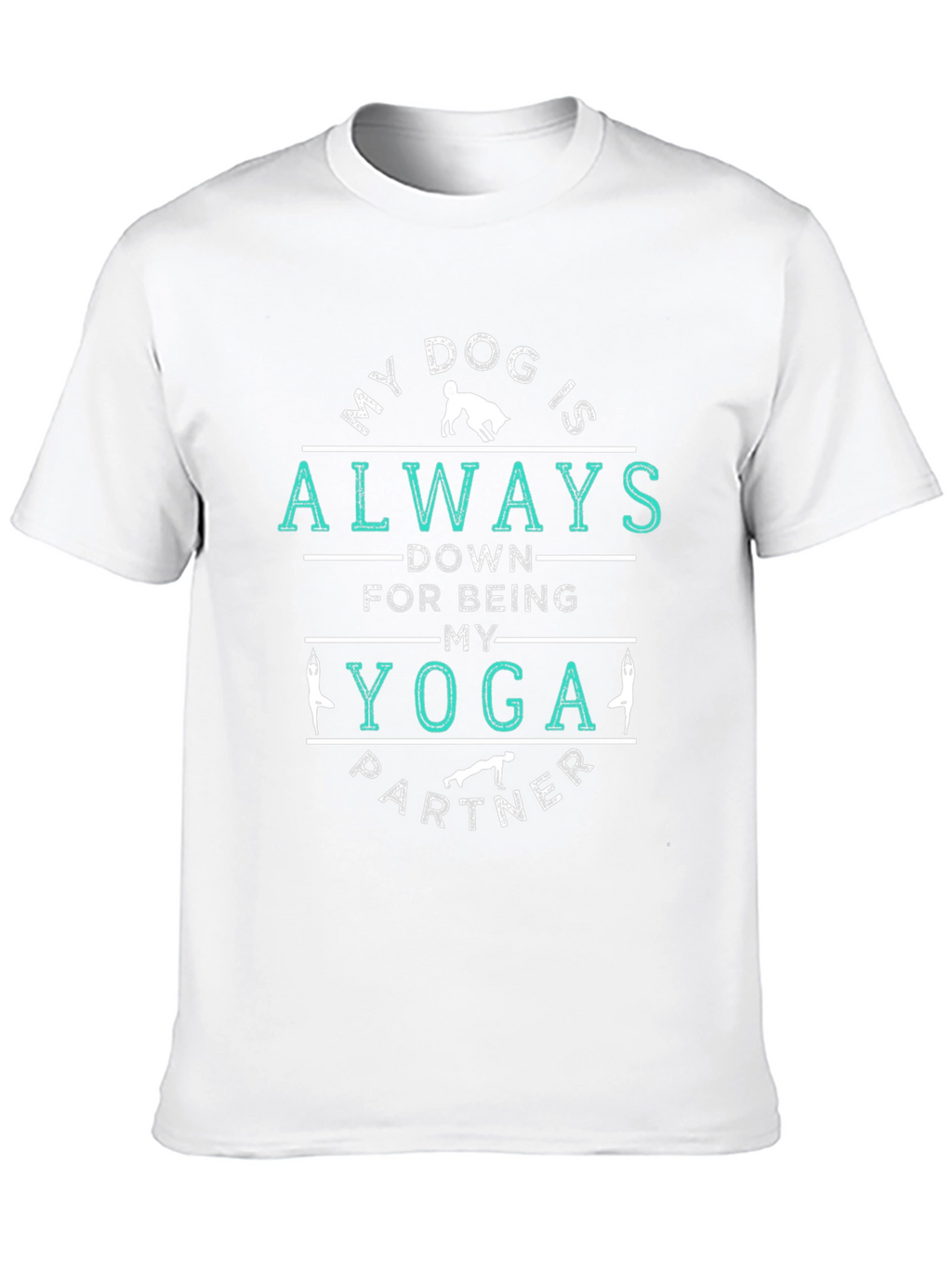 Yoga Partner Dog T-Shirt - Unisex Black Tee